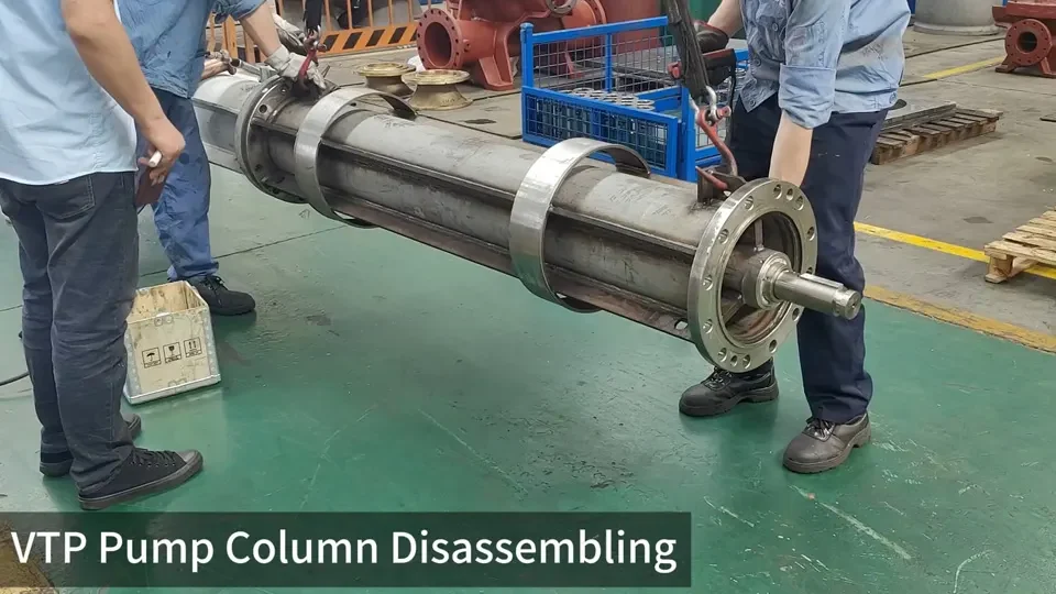 Disassemble The Column Of A Vertical Turbine Pump