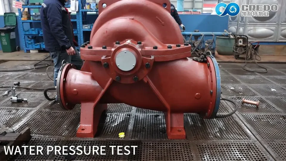 Split Casing Pump Water Pressure Test
